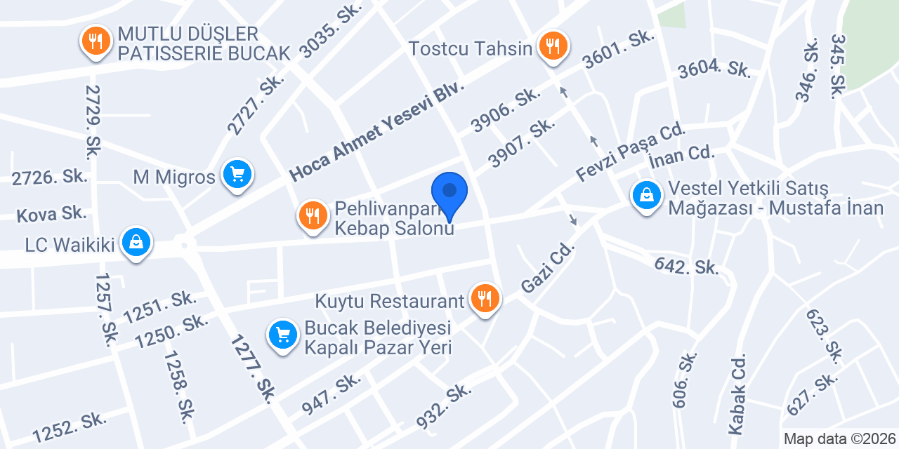 Batı Akdeniz Yapı Denetim Ltd. Şti. konumu