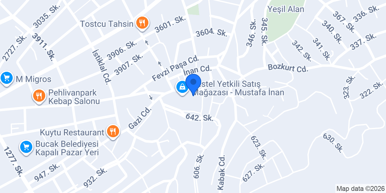 HATAY SEVERSE DÖNER konumu