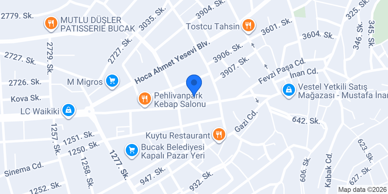 Gül Güzellik Merkezi Bucak konumu
