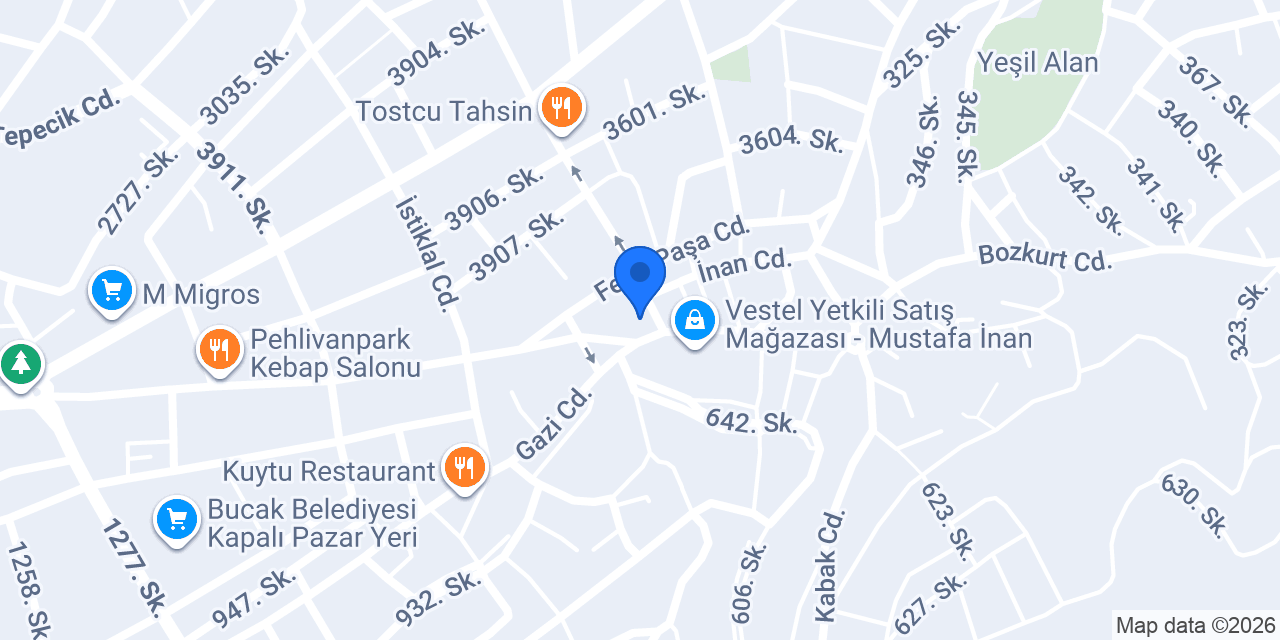 Bucak 3. Noterliği konumu