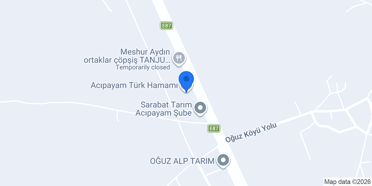 Acıpayam Türk Hamamı konumu