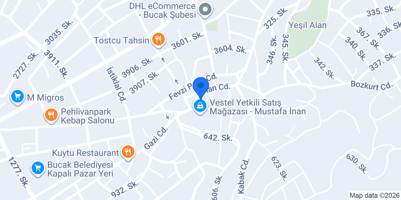 BUCAK KAPLANLAR AV BAYİİ konumu