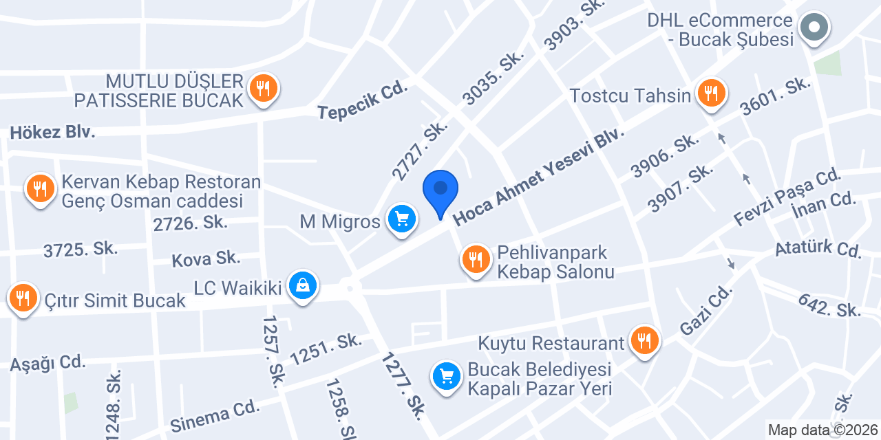 Anteplioğlu Baklavaları konumu