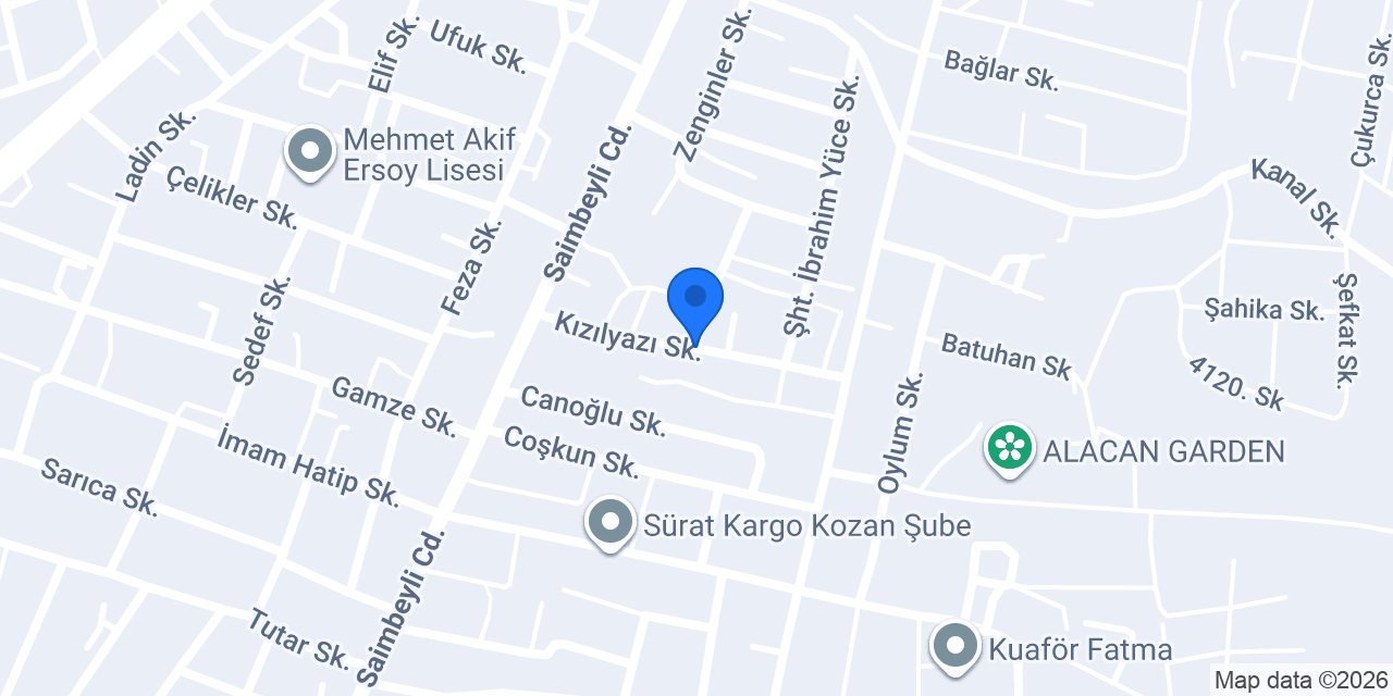 Kozan Anaokulu konumu