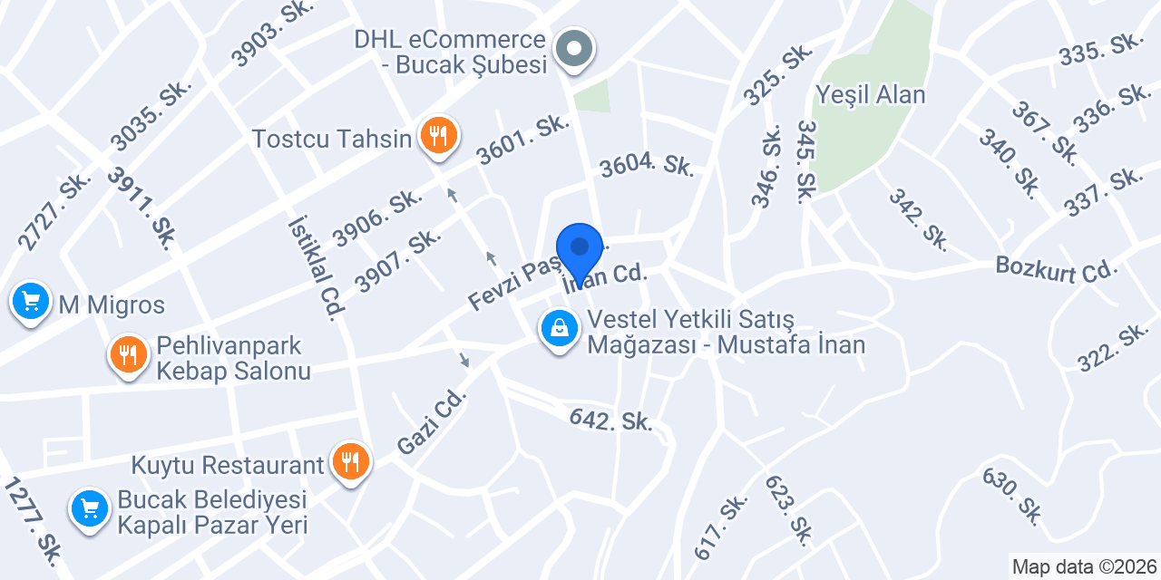 BUCAK EMLAK REKLAM konumu