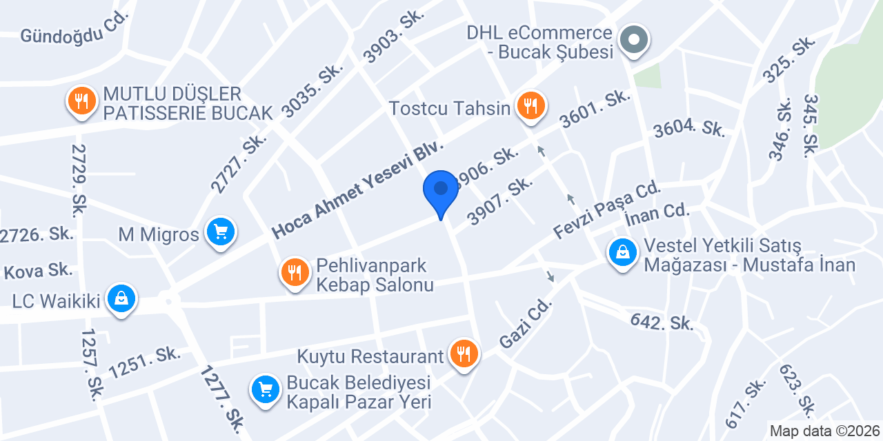USTAOĞLU BAKLAVALARI konumu