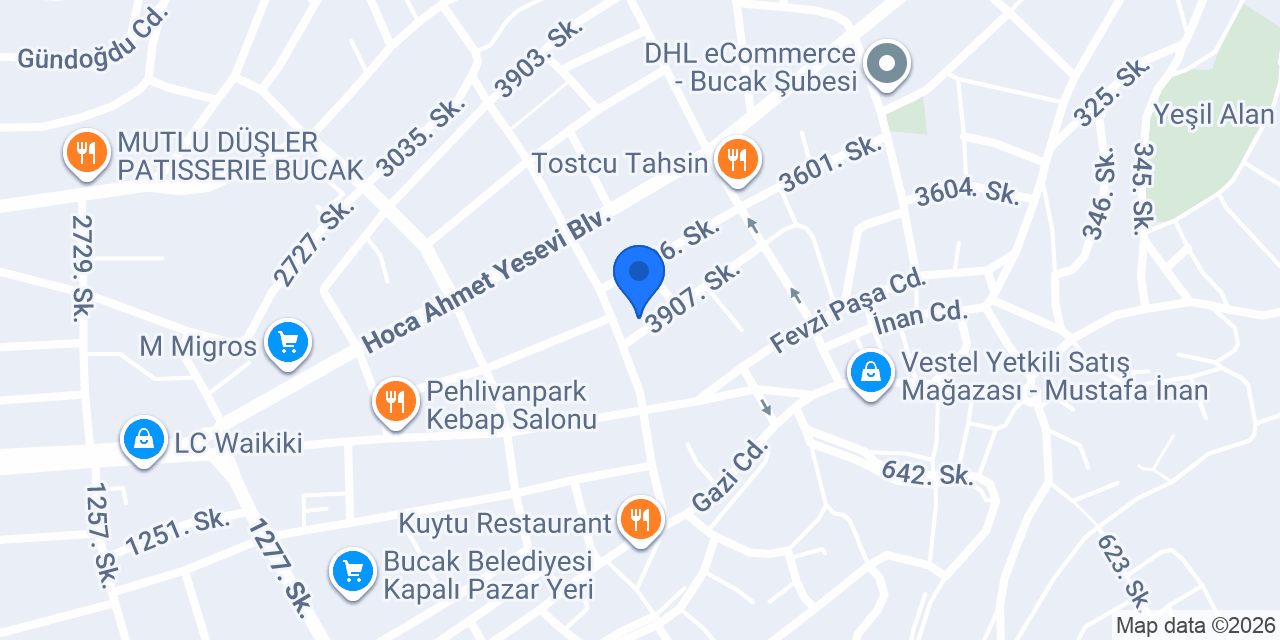 Pandora Anadolu Mutfağı konumu