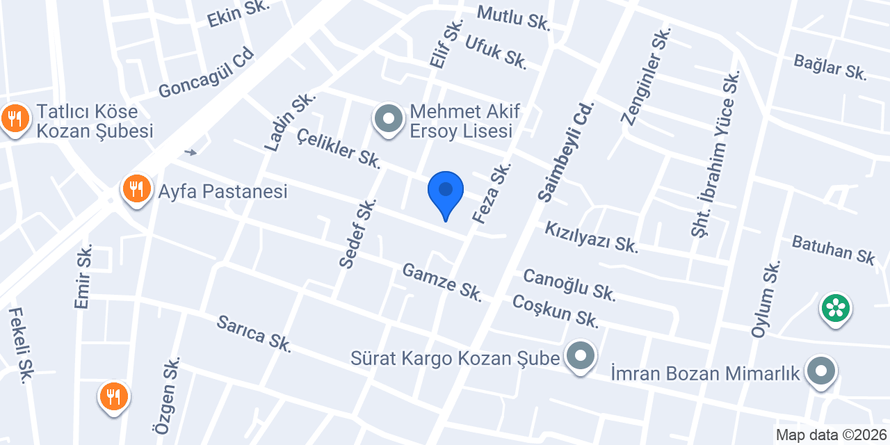 Kozan Sağlık Kabini konumu