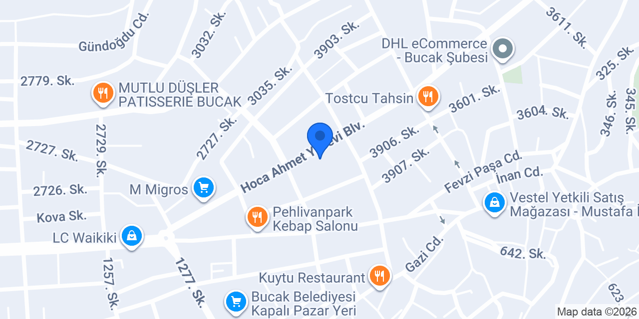 Ekleristan Bucak konumu