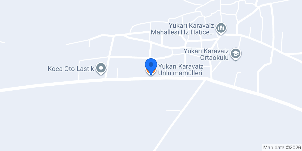 Yukarı Karavaiz Unlu mamülleri konumu