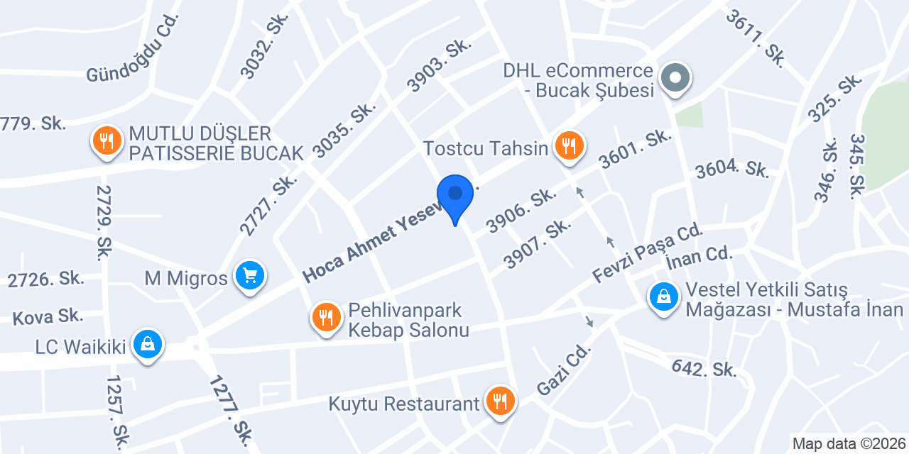 Paşa Pizza Bucak konumu