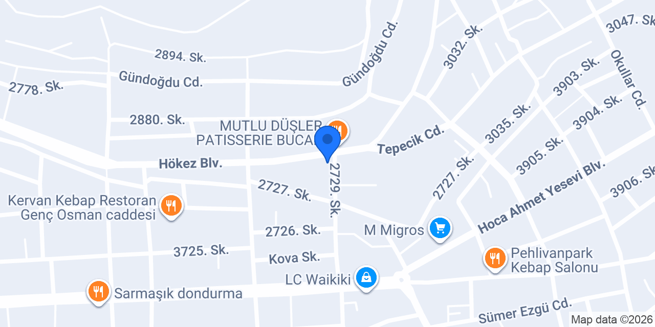 Yurtiçi Kargo Bucak konumu