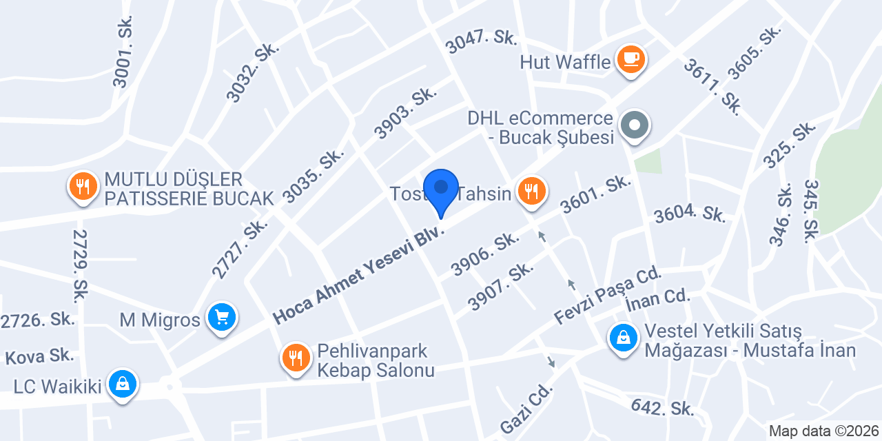 Domino’s Pizza Bucak konumu