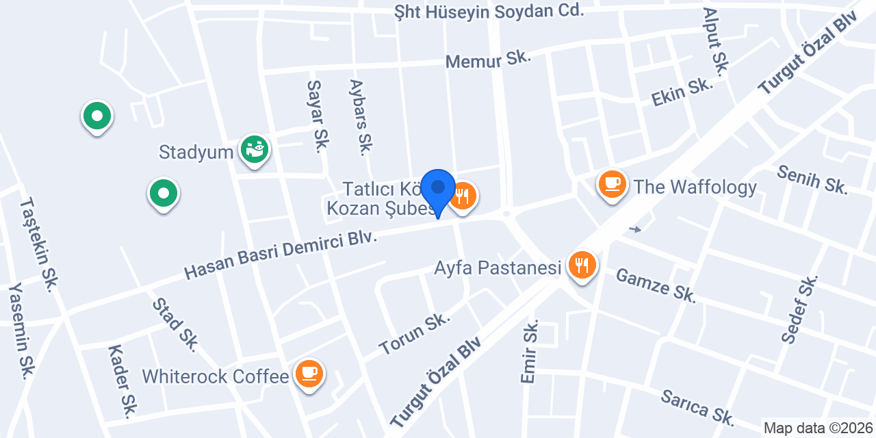 KOZAN DİVAN EMLAK konumu