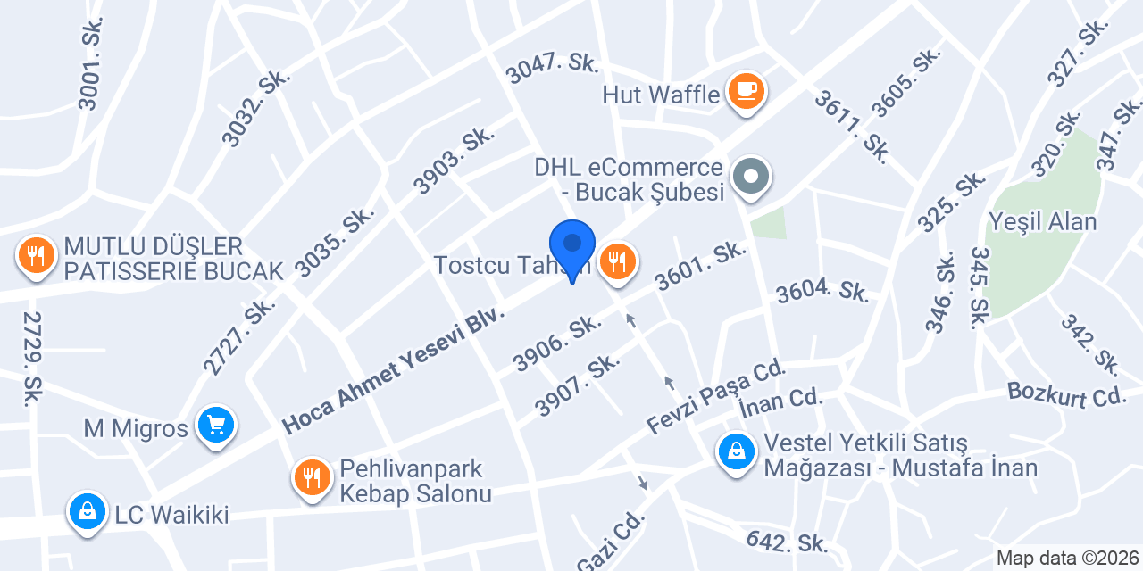 Ayvalık Tost Bucak konumu