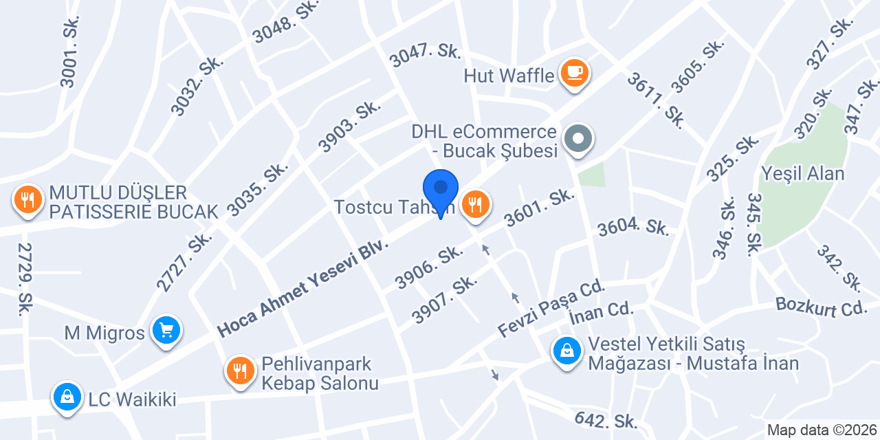 Pizza Ra Bucak şube konumu