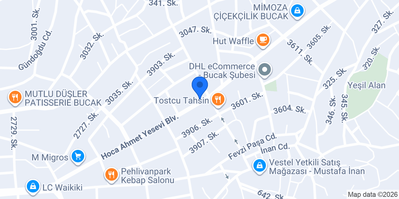 Hatay ByChef Döner Bucak konumu