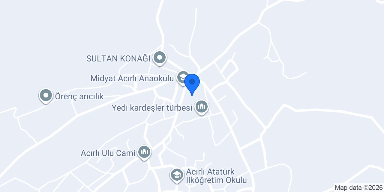 Acırlı Fatih İlkokulu konumu