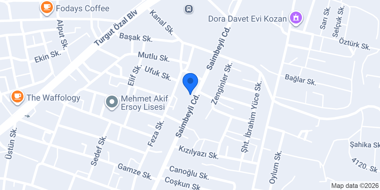 Gök Halı Mobilya konumu