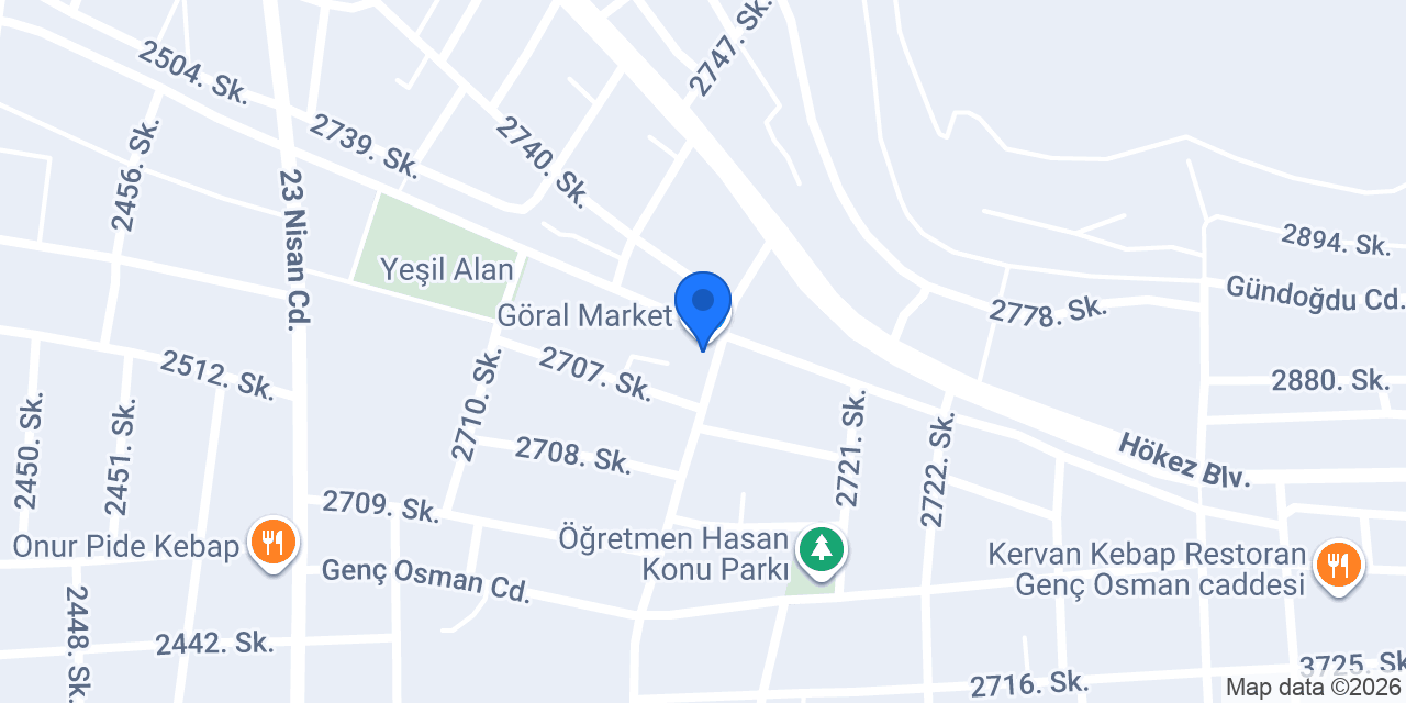 Göral Market konumu