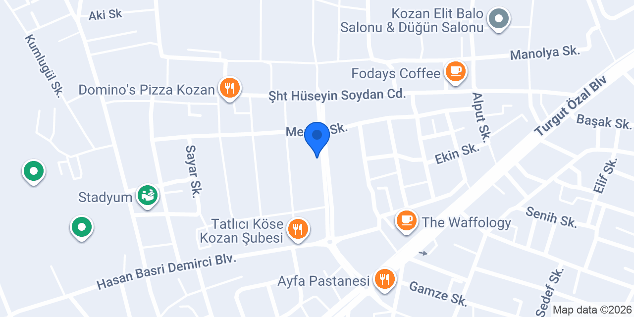 Zürafam Oyun Alanı Cafe konumu