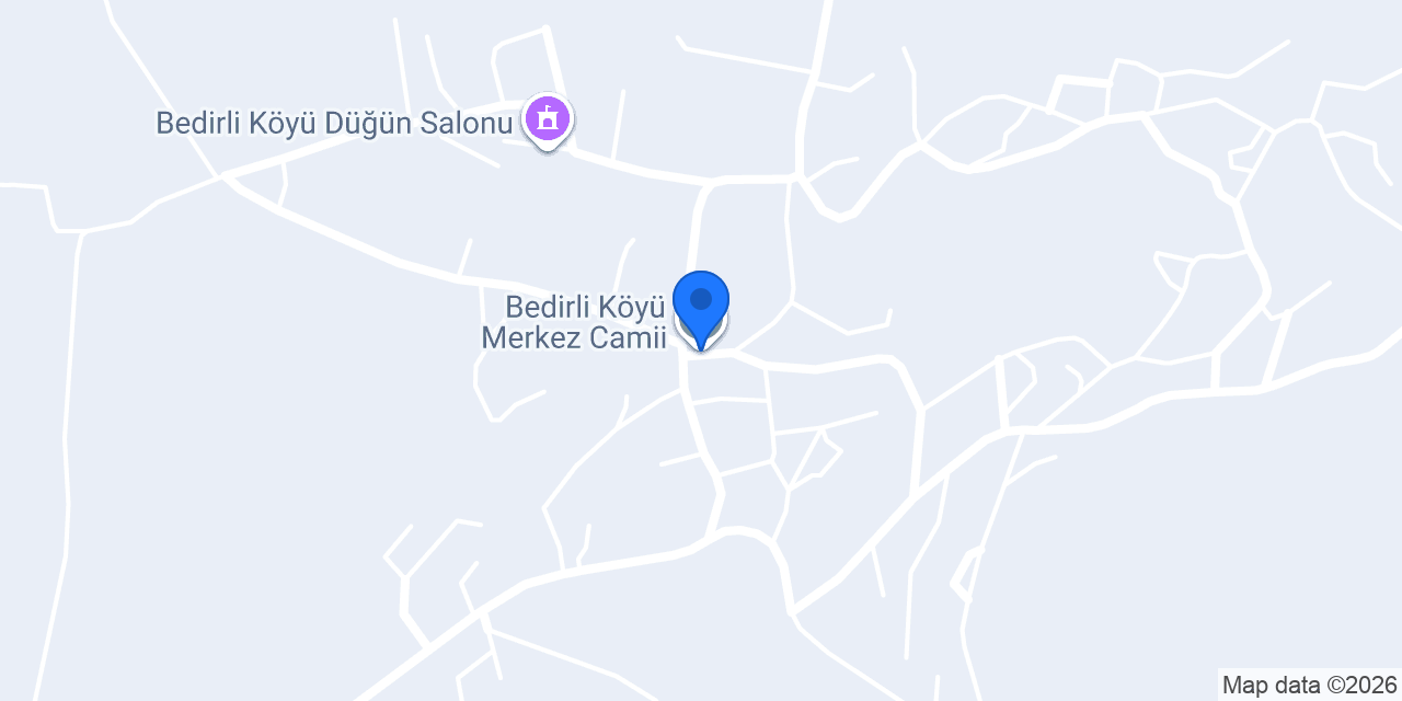 Bedirli köyü muhtarlığı konumu