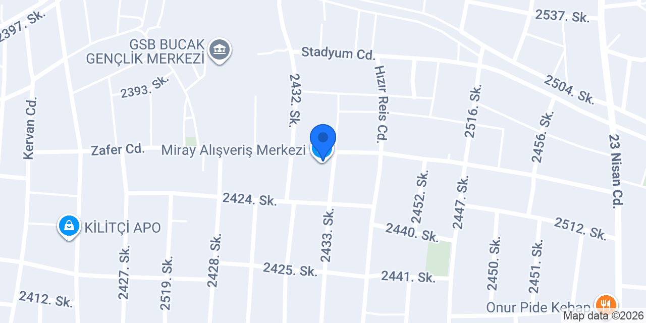 Miray Alışveriş Merkezi konumu