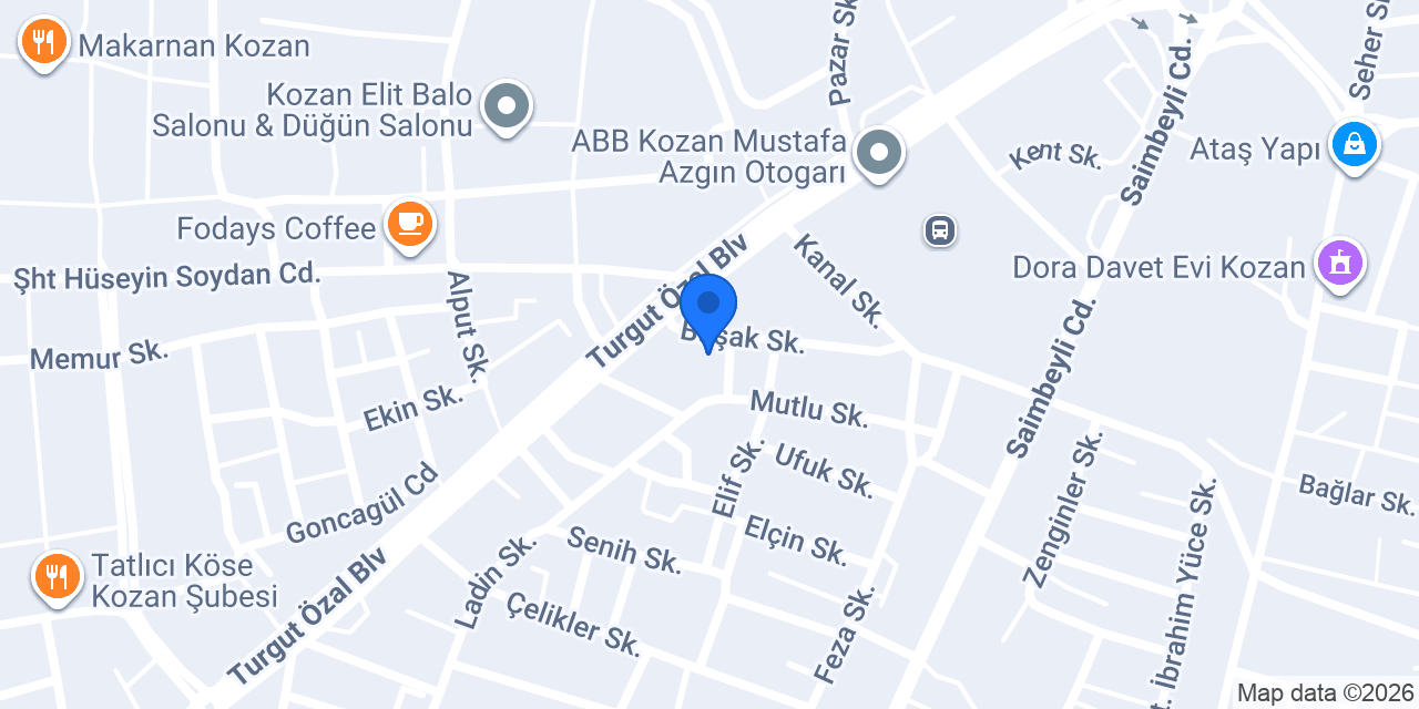Kozan Fizik Tedavi Danışmanlığı konumu