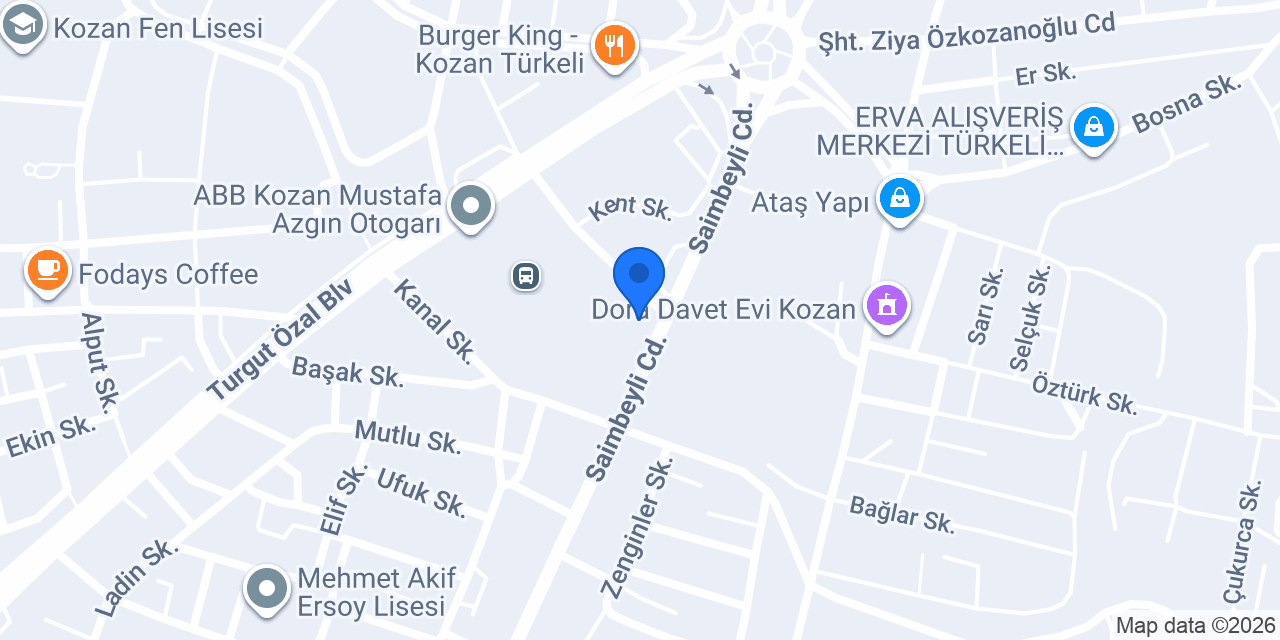 Yeşilova Ticaret konumu