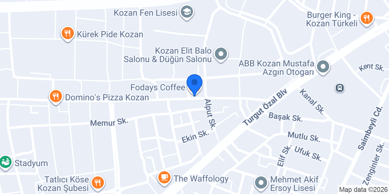 Fodays Coffee konumu