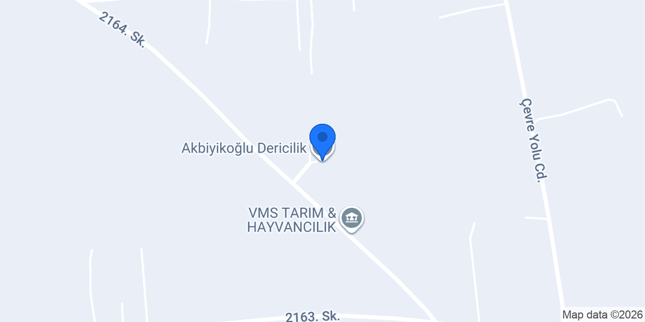 Akbiyikoğlu Dericilik konumu