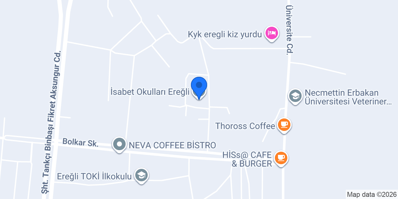 İsabet Okulları Ereğli konumu