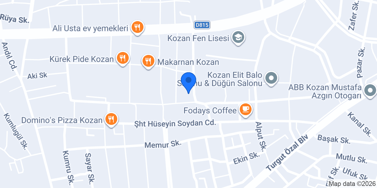 Sertaç Yıldırım Veteriner Kliniği konumu