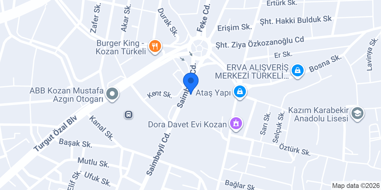 Mantaşoglu fidancılık ve çiçekçilik konumu