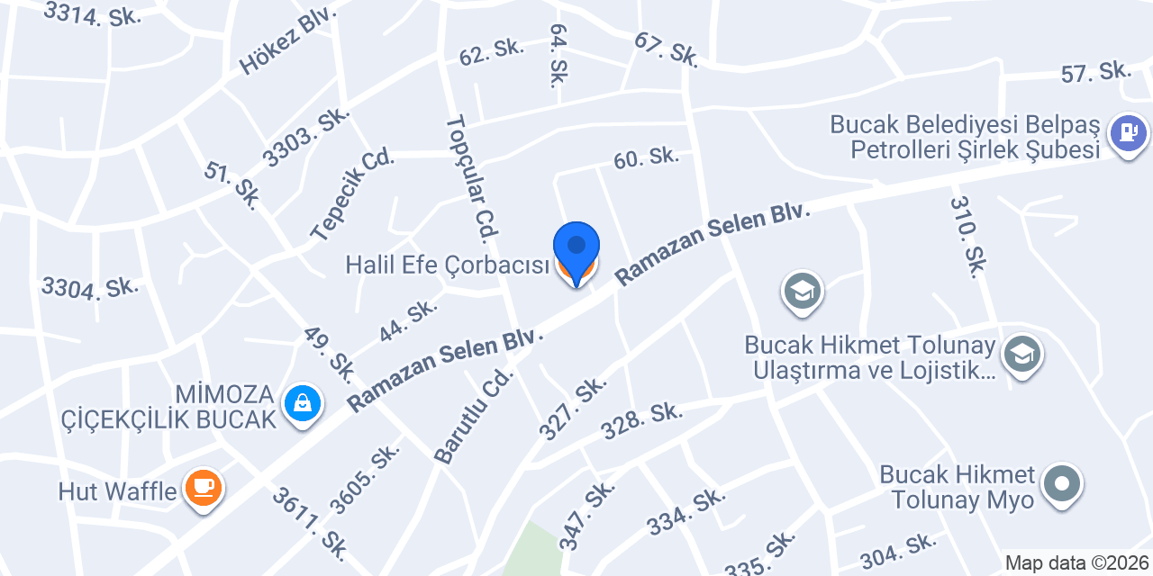 Halil Efe Çorbacısı konumu