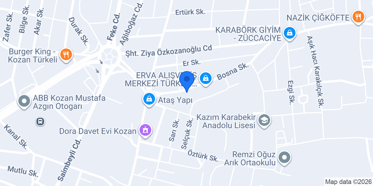 Özcan Büfe konumu