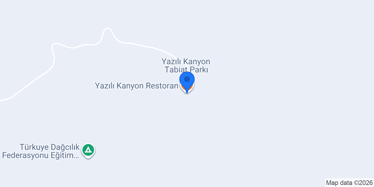 Yazılı Kanyon Restoran konumu