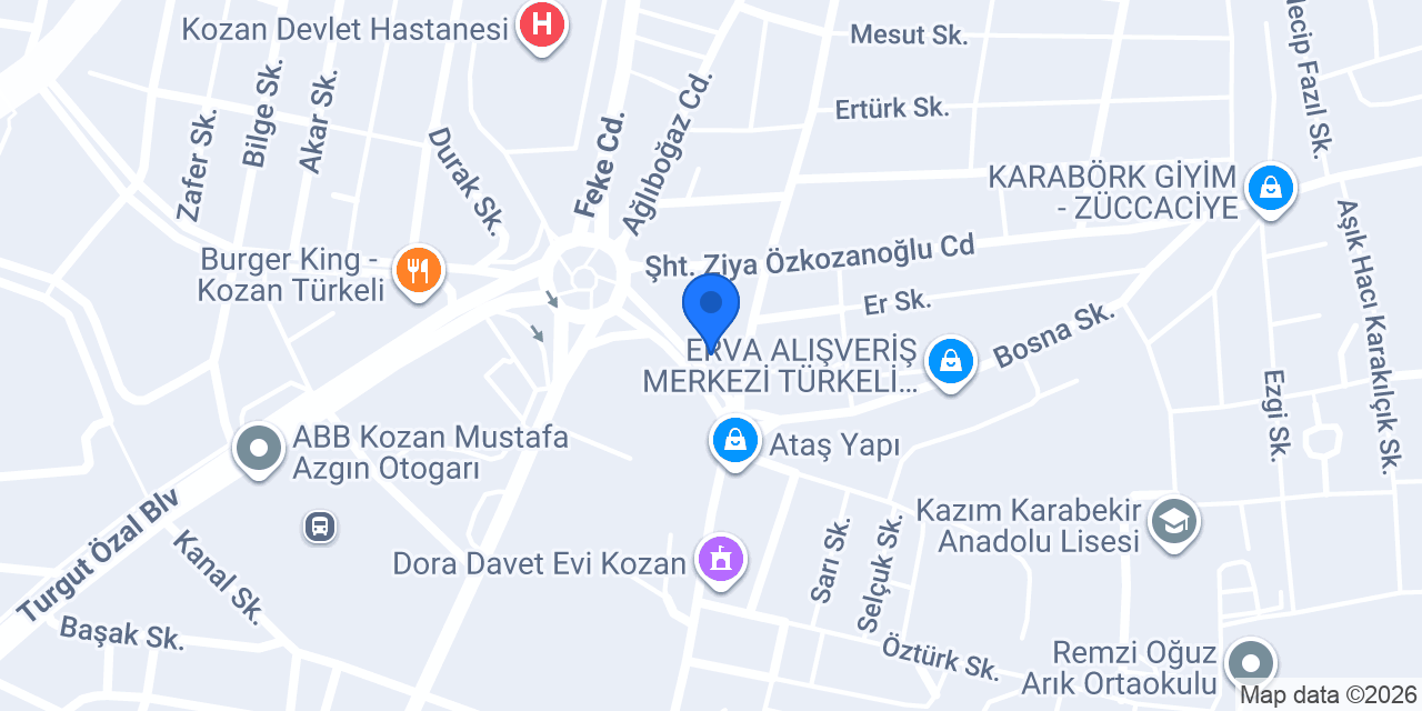 Atatürk İlkokulu konumu