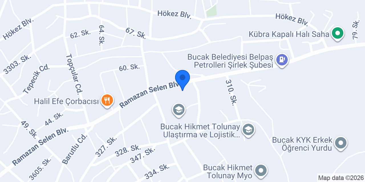 Bucak Adliyesi konumu