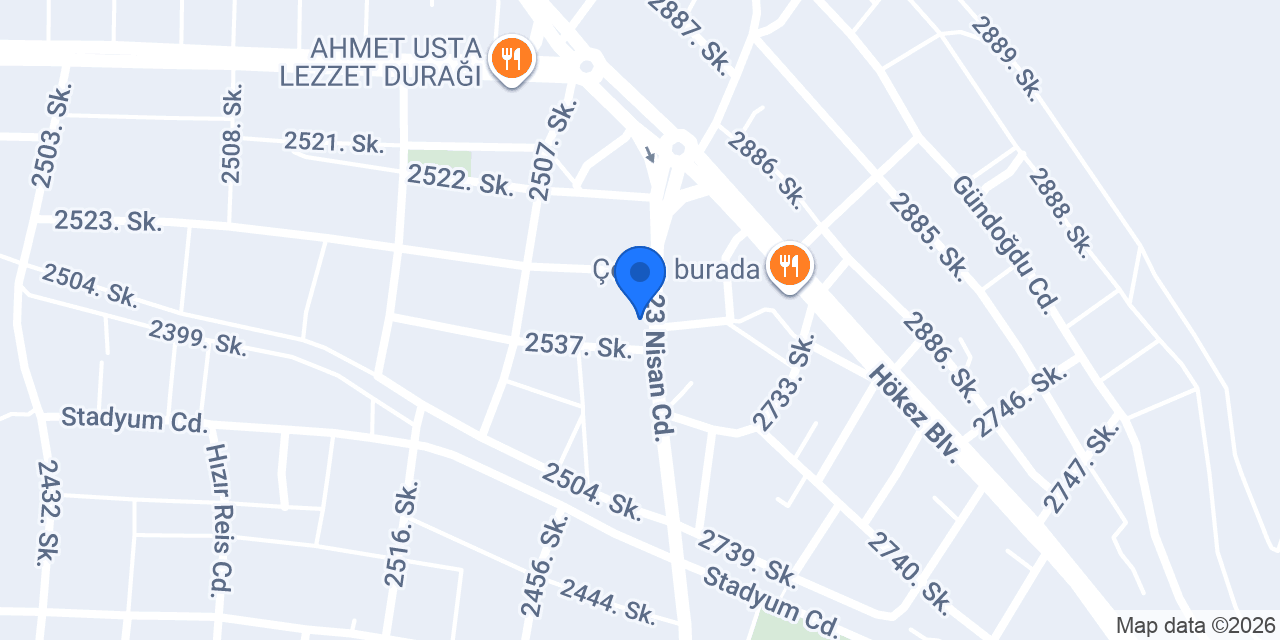 OcakBaşı Restoran Kebabçı Çetin usta konumu