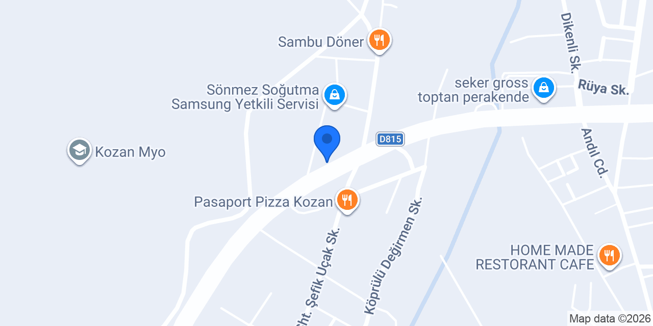 sevrun motors showroom konumu