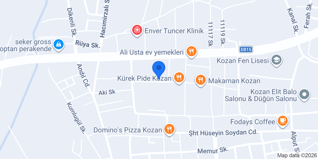 Diyetisyen Kazım Yıldız konumu