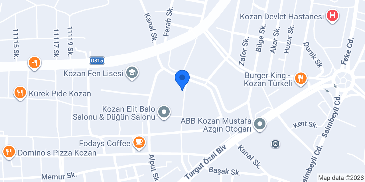 Moda Cafe Kozan konumu