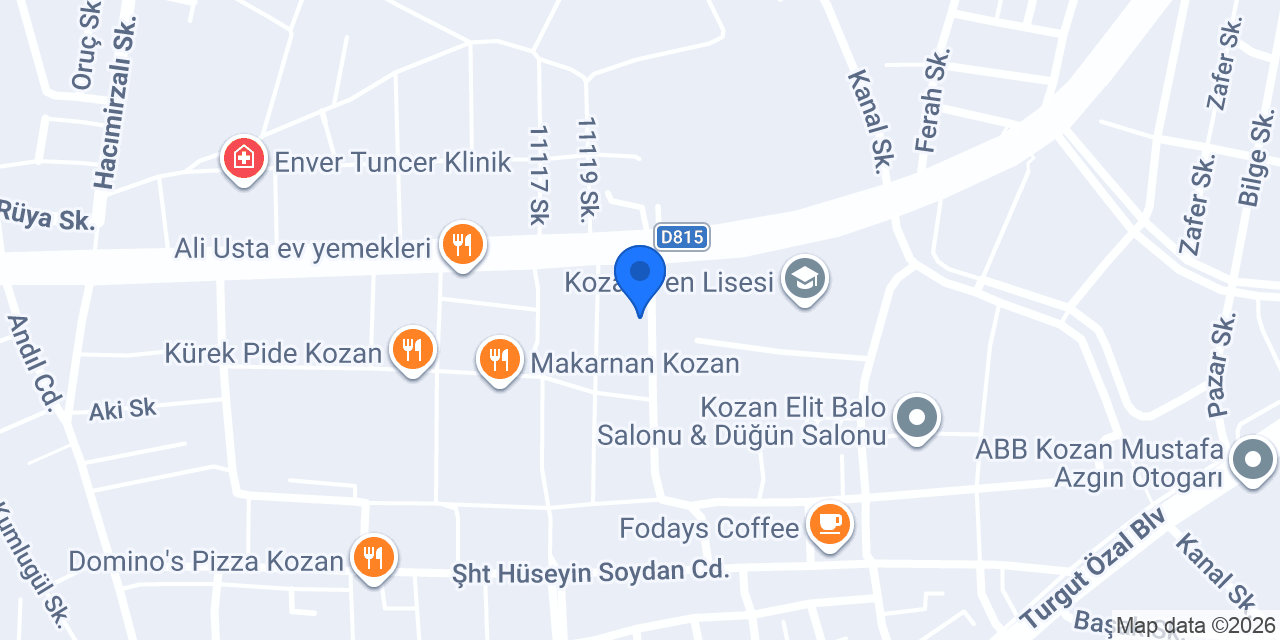 Yakamoz Kuaför konumu