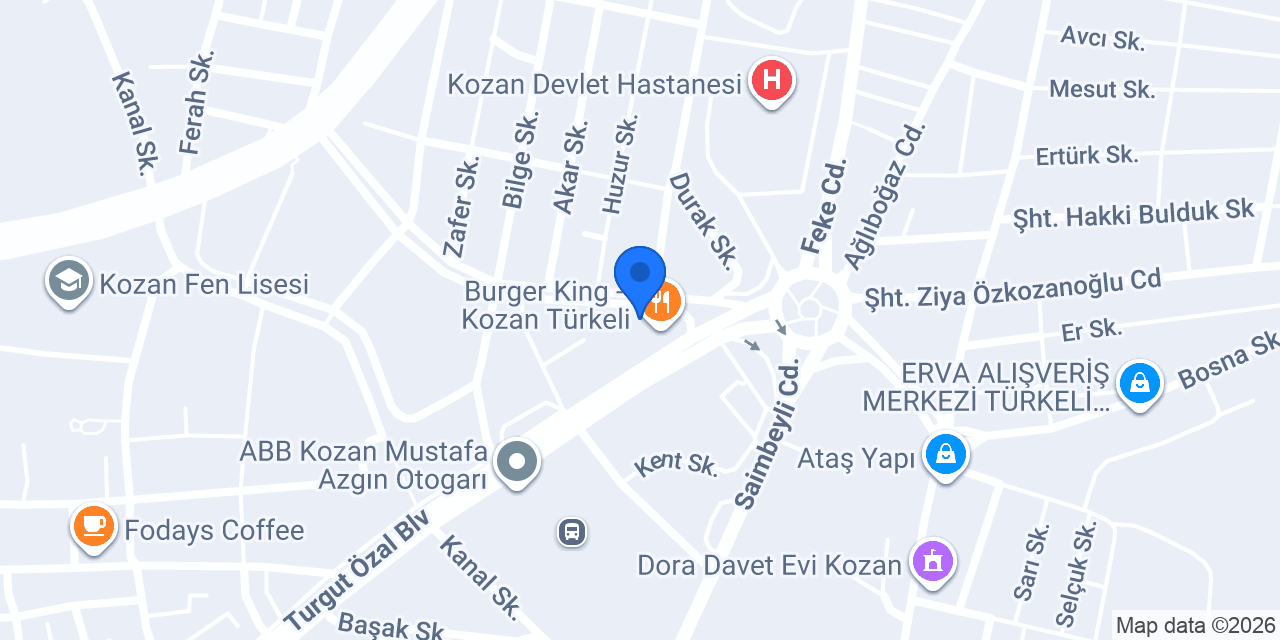 DİŞ HEKİMİ BİLGE CAN BOZKURT konumu