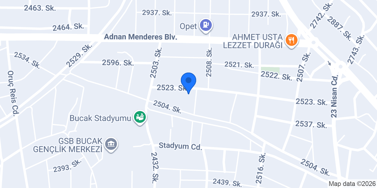 Bucak Nisa Ogrenci Aparti konumu