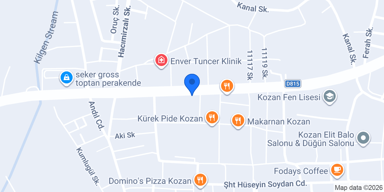 Centaur Veteriner Kliniği konumu