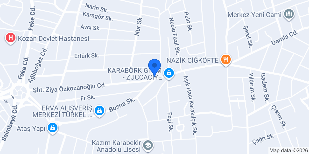 Kozan Bella marin çiçekçilik konumu