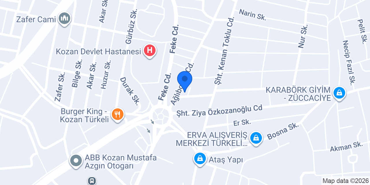Çiğköftem Adıyaman Kozan konumu