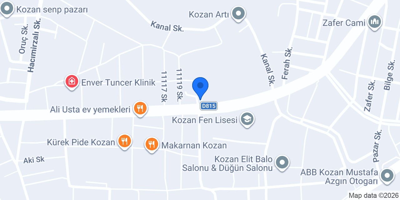 Ataş Hukuk Bürosu konumu